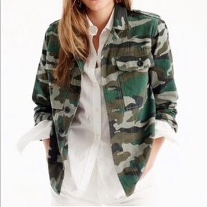J. Crew Mercantile Camouflage Print Button Shirt S